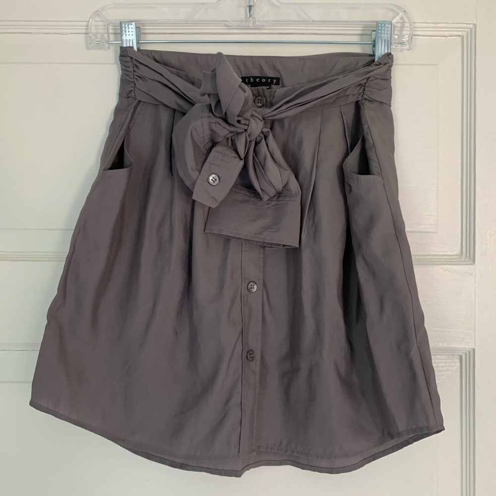 Theory grey skirt
